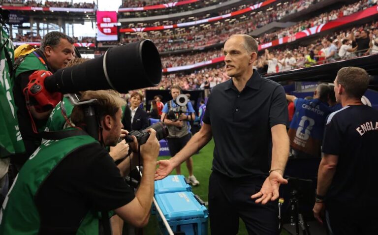Thomas Tuchel aims a slight dig at FIFA rules following World Cup pitch-side blunder