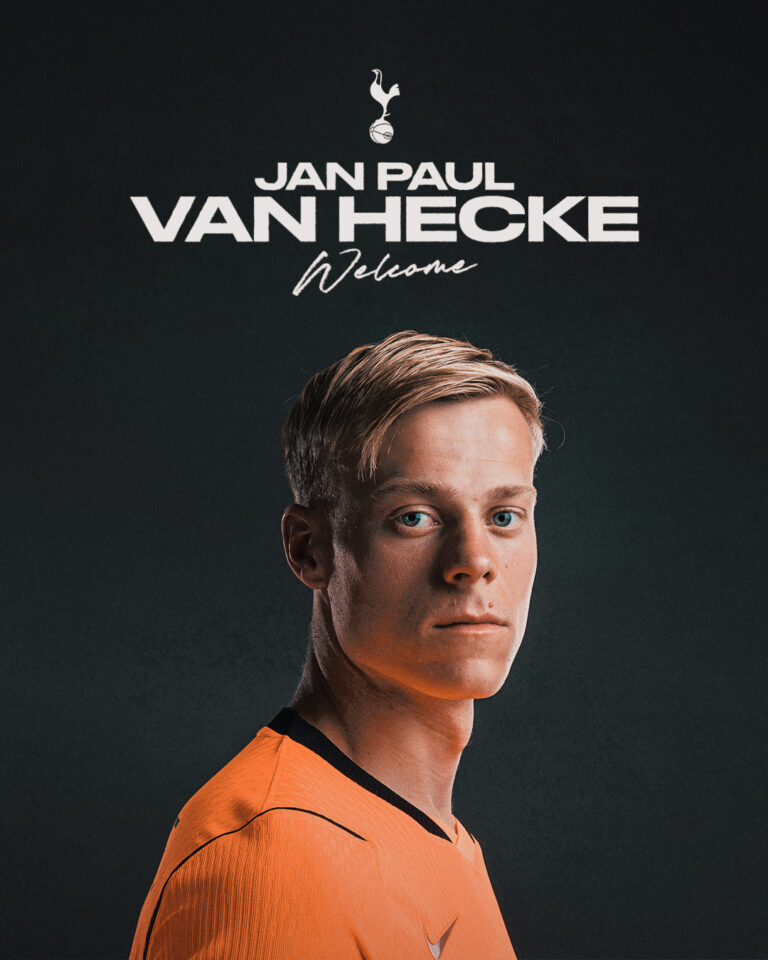 Jan Paul van Hecke completes Tottenham Hotspur move