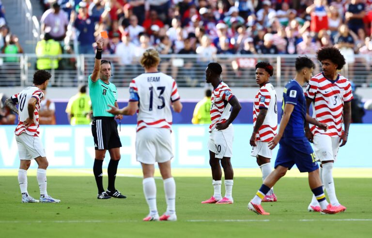 Folarin Balogun enters World Cup folklore with historic red card