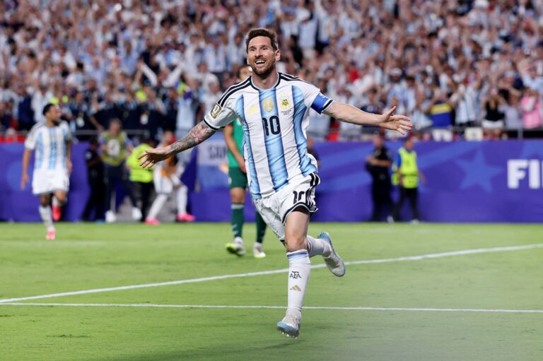 Lionel Messi becomes first player to score in every World Cup stage