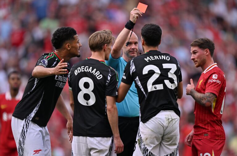 Red card stats show Arsenal will be happy about Anthony Taylor’s retirement