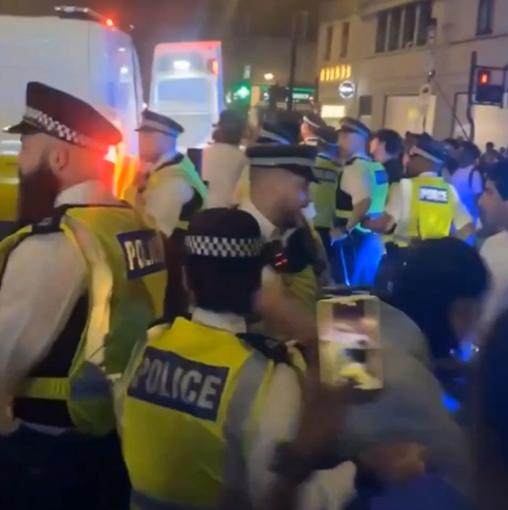 Officer hospitalized and four arrested in Edgware Road World Cup disorder