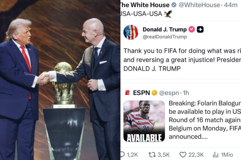 Donald Trump and White House applaud FIFA’s overturn of Folarin Balogun’s ban