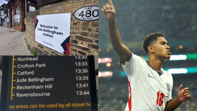 London Rail Station renamed to Jude Bellingham amid World Cup heroics