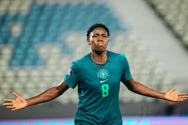 Oshoala fires 10-woman Super Falcons past Zambia in crucial WAFCON win