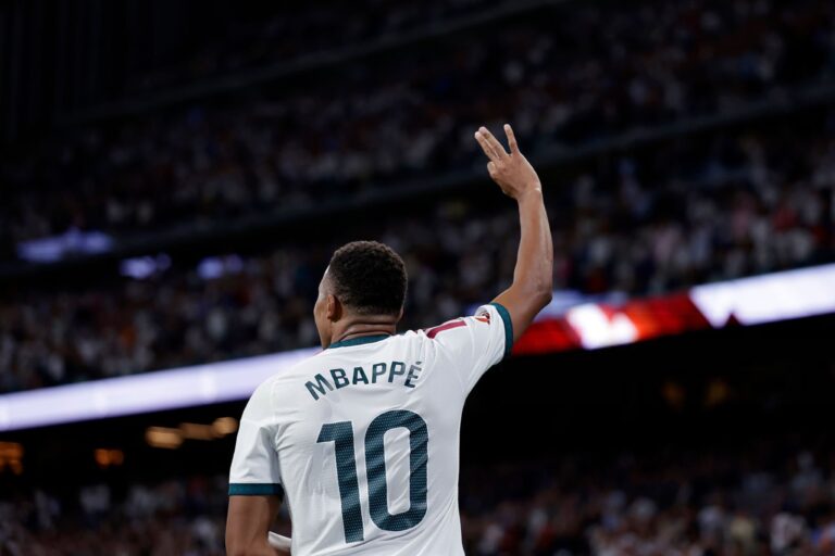 Kylian Mbappé hat-trick sends Mourinho’s Real Madrid to convincing win over Sociedad