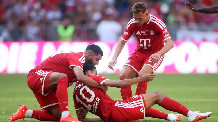 Jamal Musiala collapses after scoring as health scare overshadows pre-season win