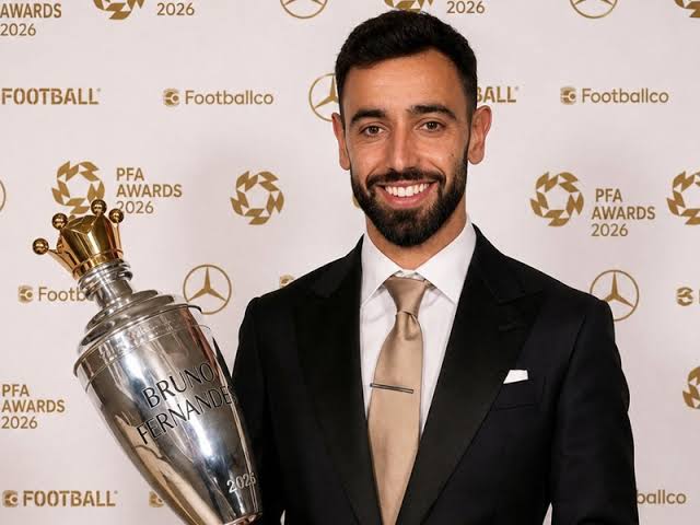 PFA Awards 2026: Bruno Fernandes leads star-studded winners’ list